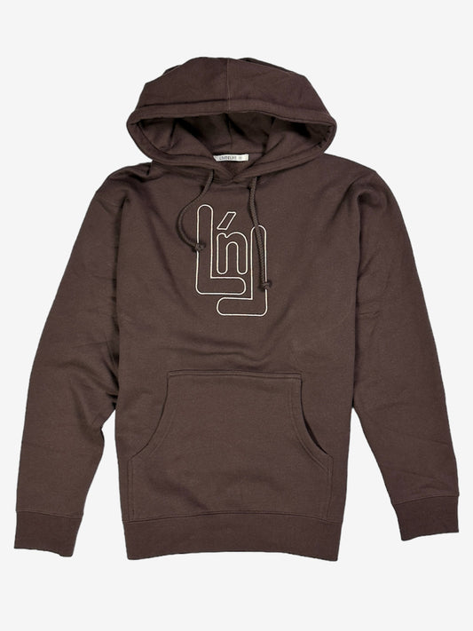 Embroidered LnL Heavyweight Hoodie (Brown / Khaki)