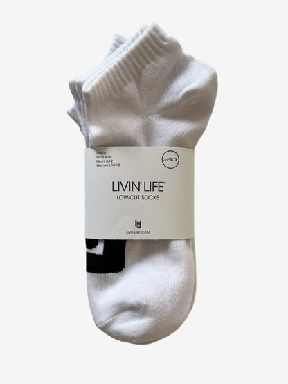 LnL Low-Cut Socks 3-Pack (White)