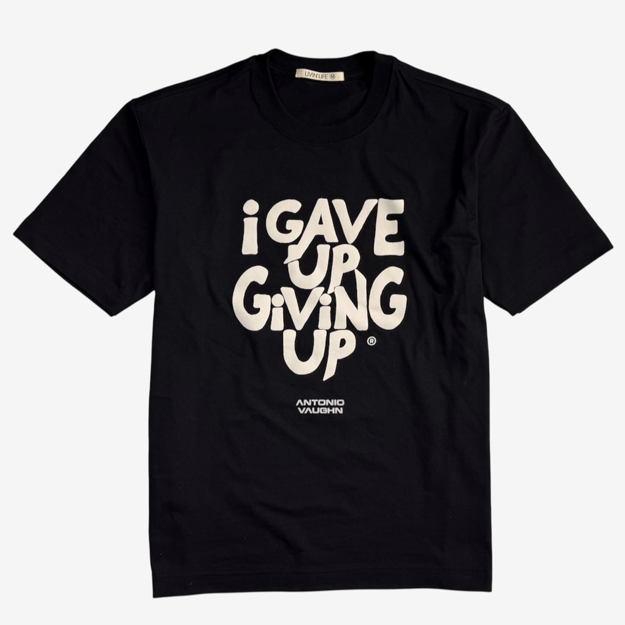 Antonio Vaughn – I Gave Up Giving Up® — Heavyweight Box T-Shirt
