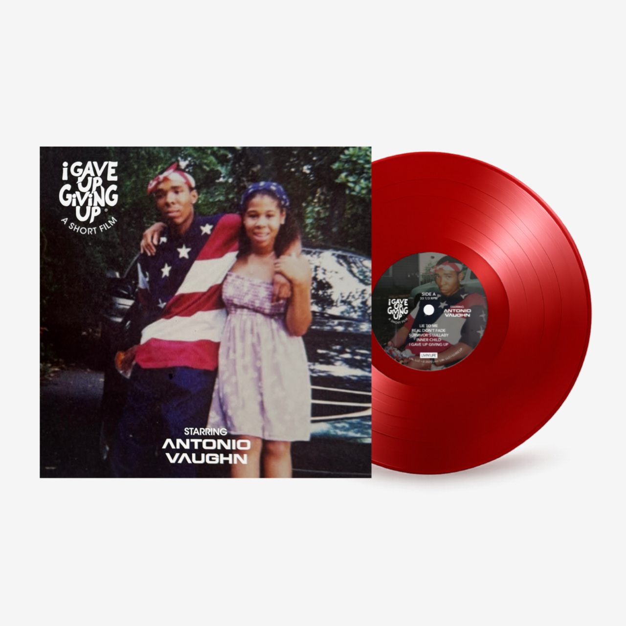 Antonio Vaughn – I Gave Up Giving Up (A Short Film) — Limited First Pressing Apple Red Vinyl LP [250 Units]