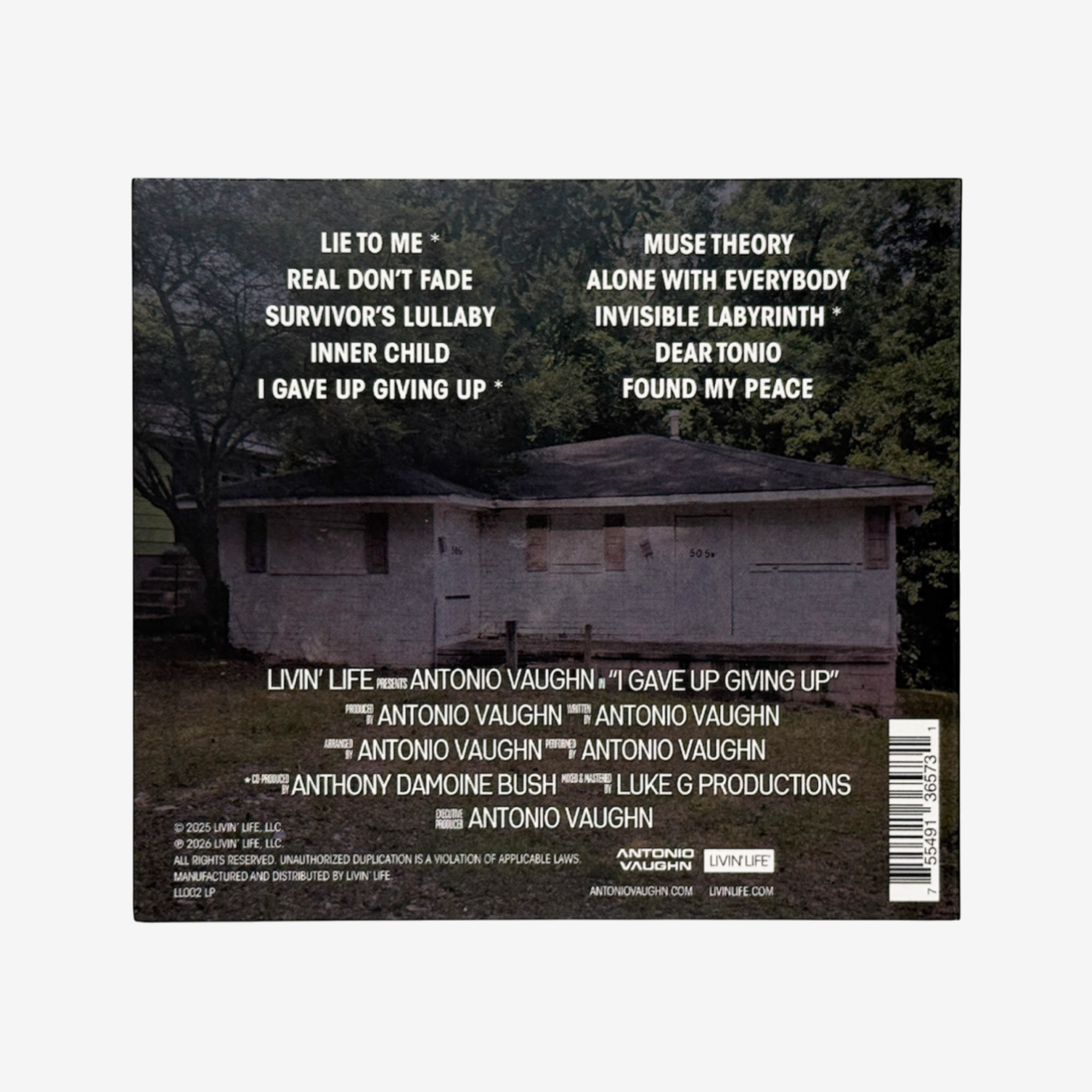 Antonio Vaughn – I Gave Up Giving Up (A Short Film) — CD