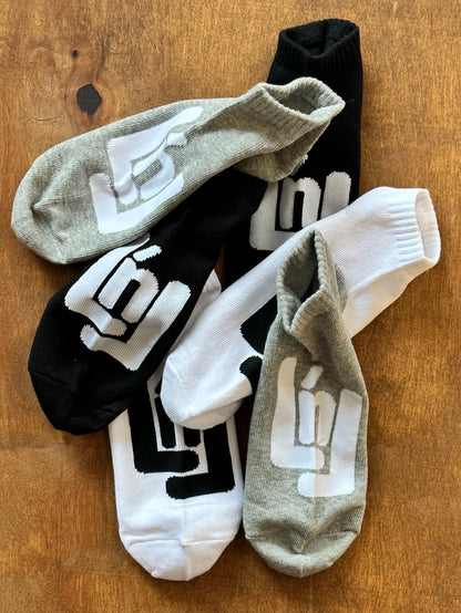 LnL Low-Cut Socks 3-Pack (Black / White / Grey)