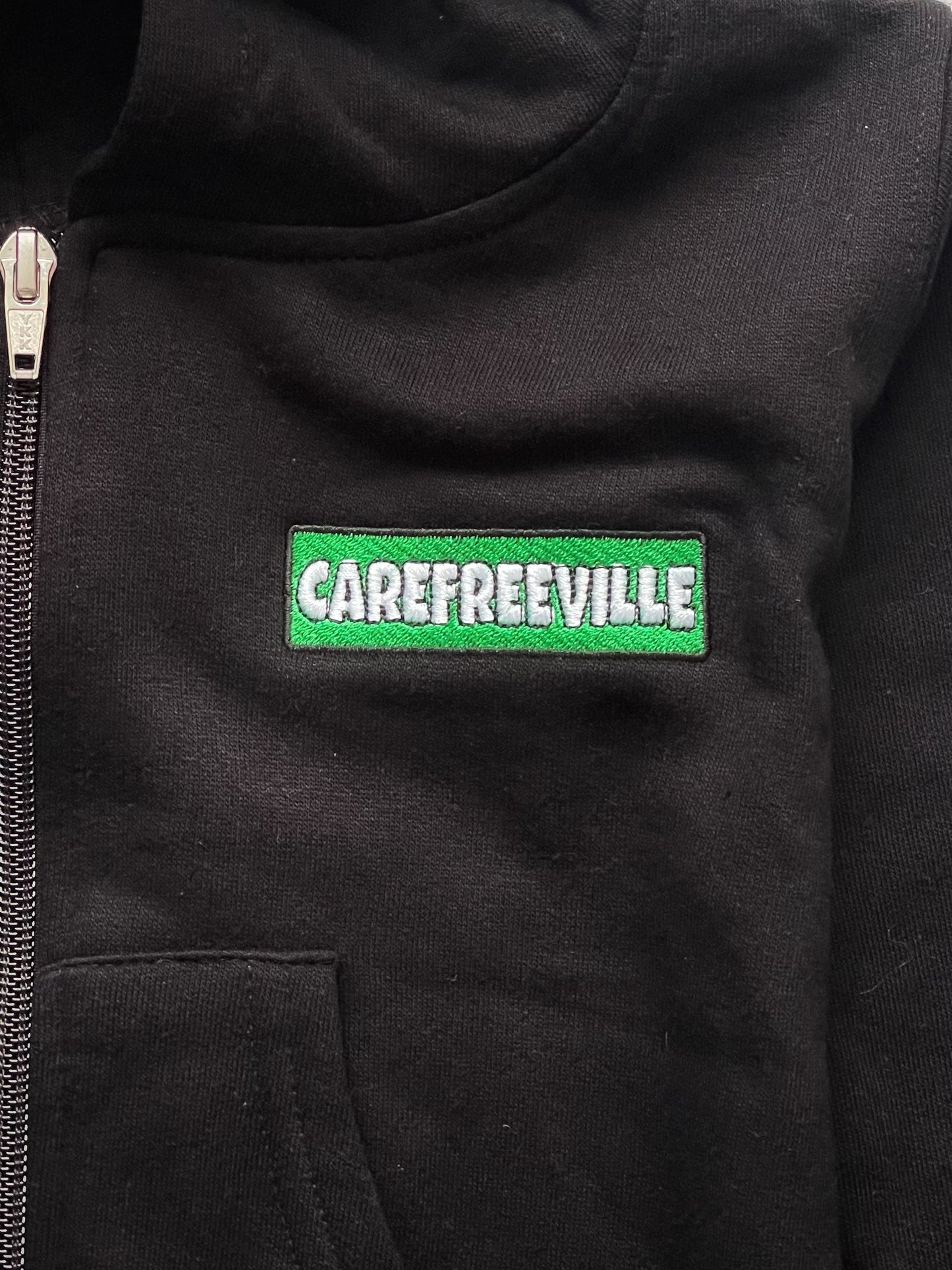 Kids' Carefreeville® Full-Zip Hoodie (Black)