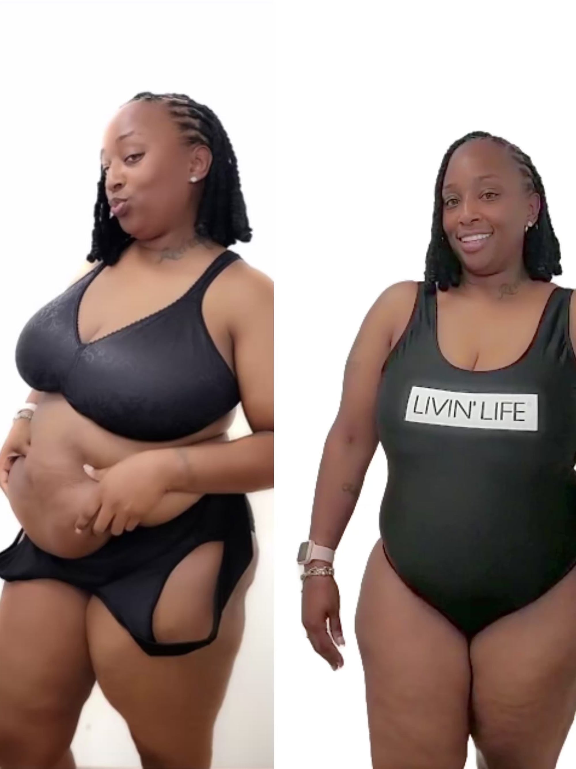 Signature Shapewear One-Piece Swimsuit (Black)