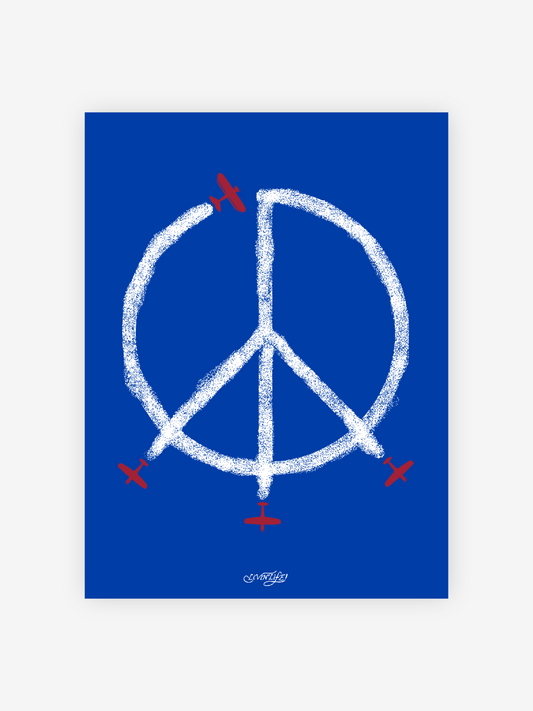 "World Peace" Print (Blue)