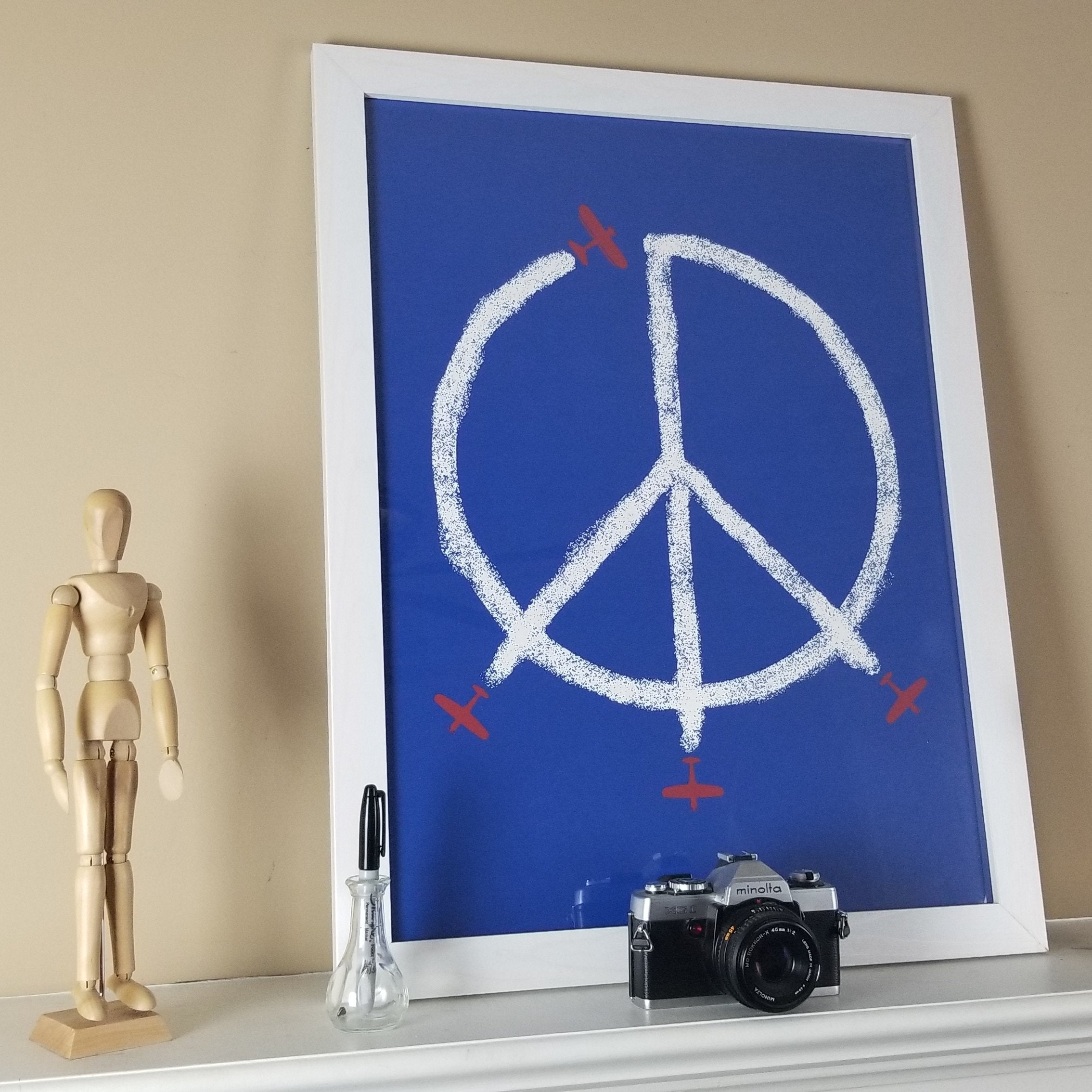 "World Peace" Print (Blue)