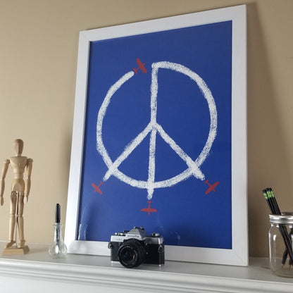 "World Peace" Print (Blue)