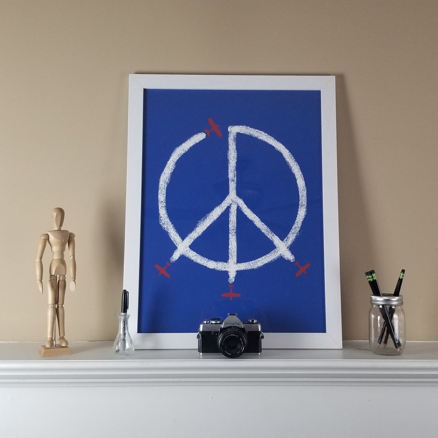"World Peace" Print (Blue)