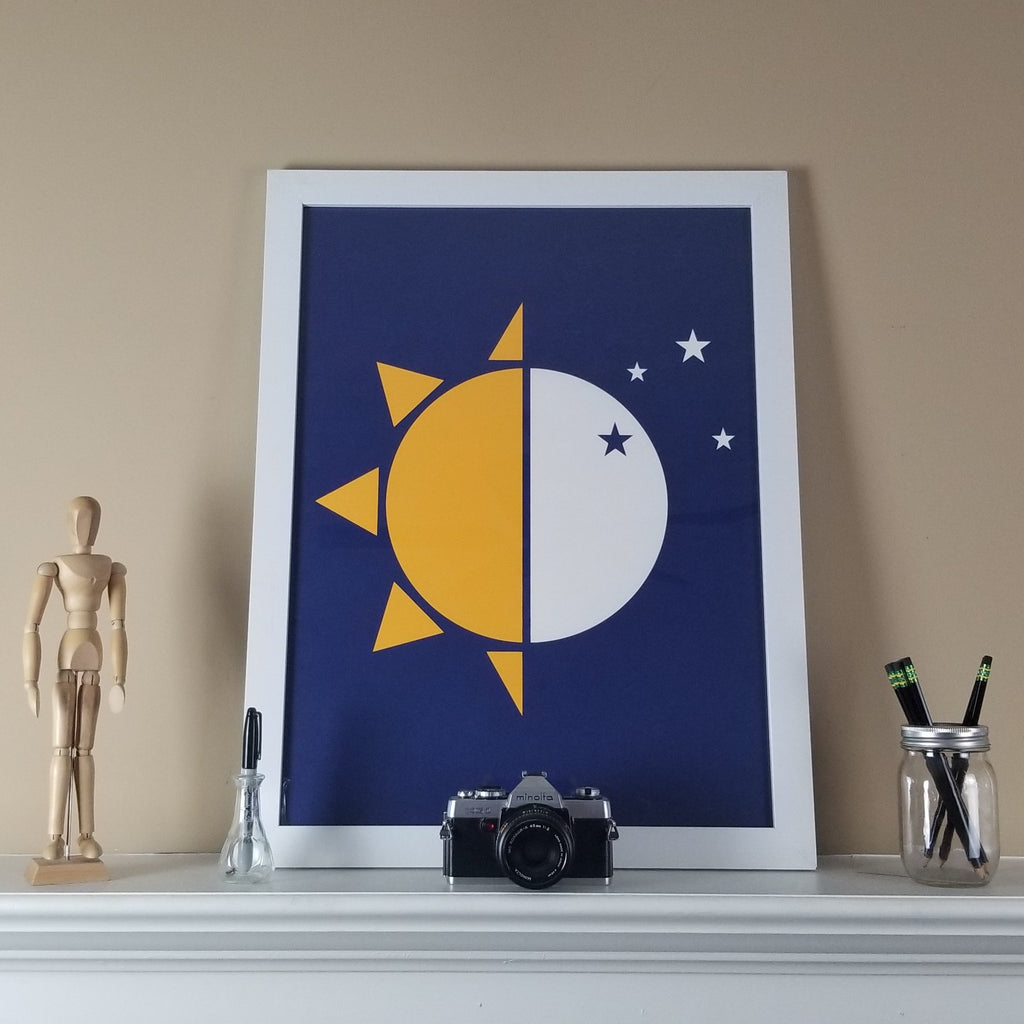 "24/7" Print (Navy)
