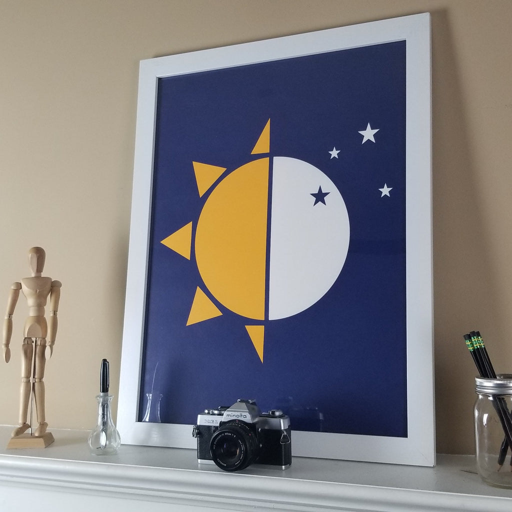 "24/7" Print (Navy)