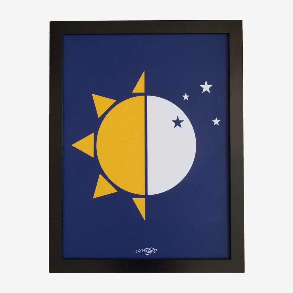 "24/7" Print (Navy)