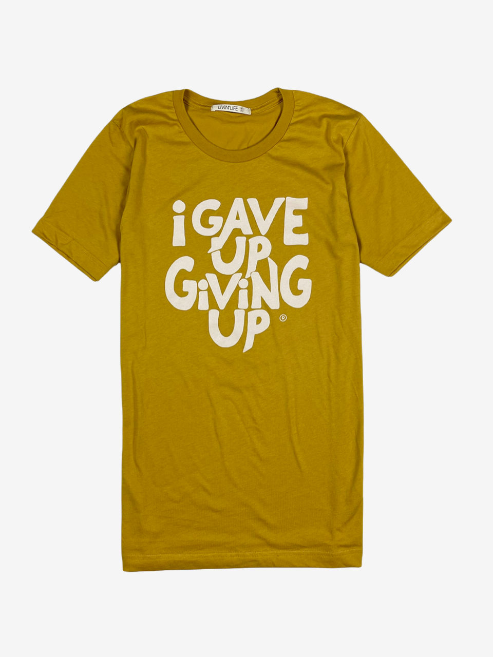 I_Gave_Up_Giving_Up_Tee_Tshirt_Mustard_Bone