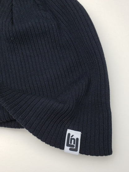 Cotton Knit Beanie (Black)