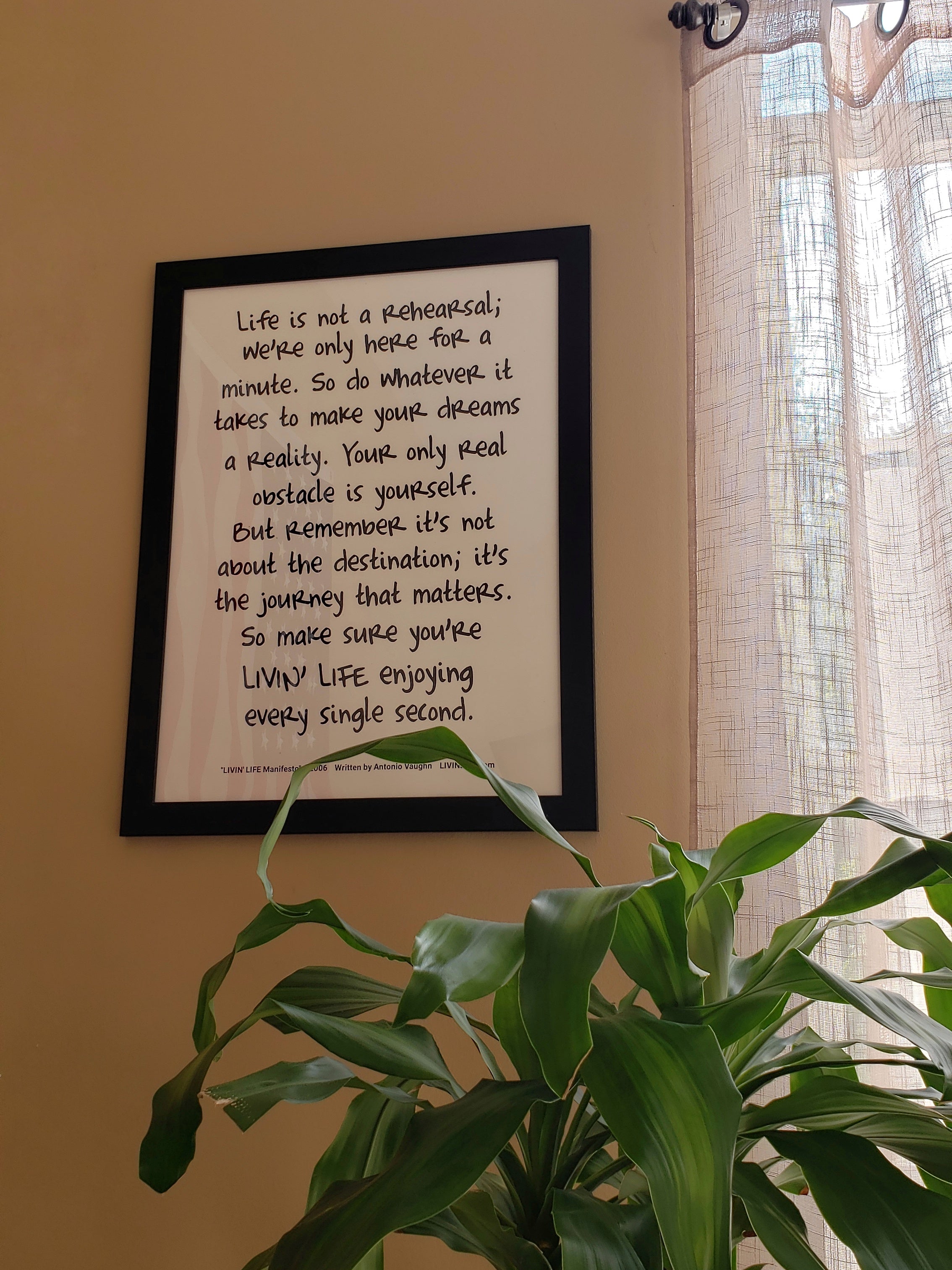 LIVIN' LIFE® Manifesto Print