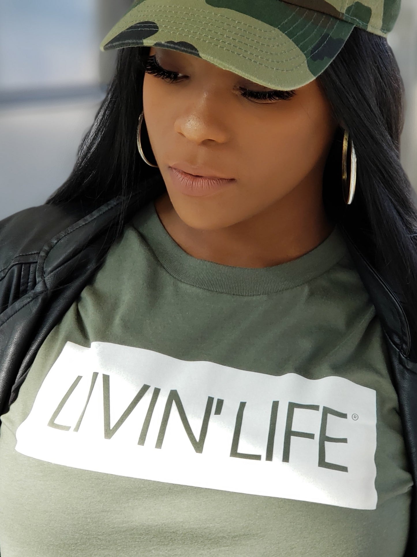 Signature T-Shirt (Military Green / White)