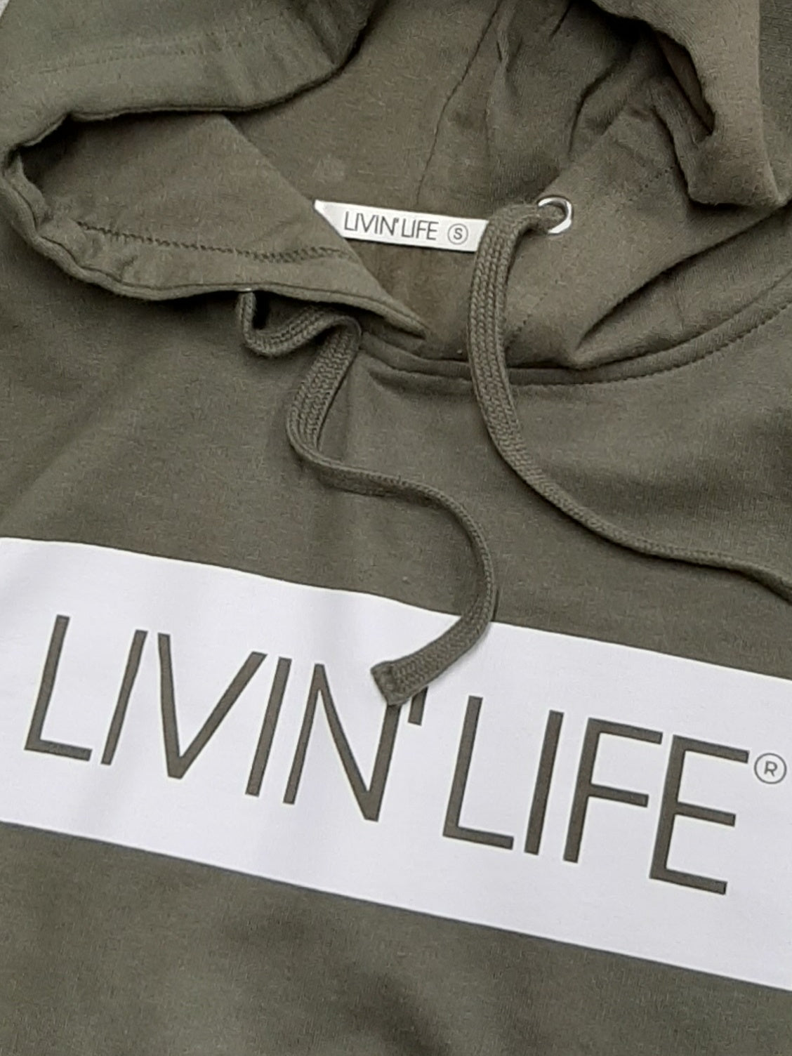 Signature Midweight Hoodie (Military Green / White)