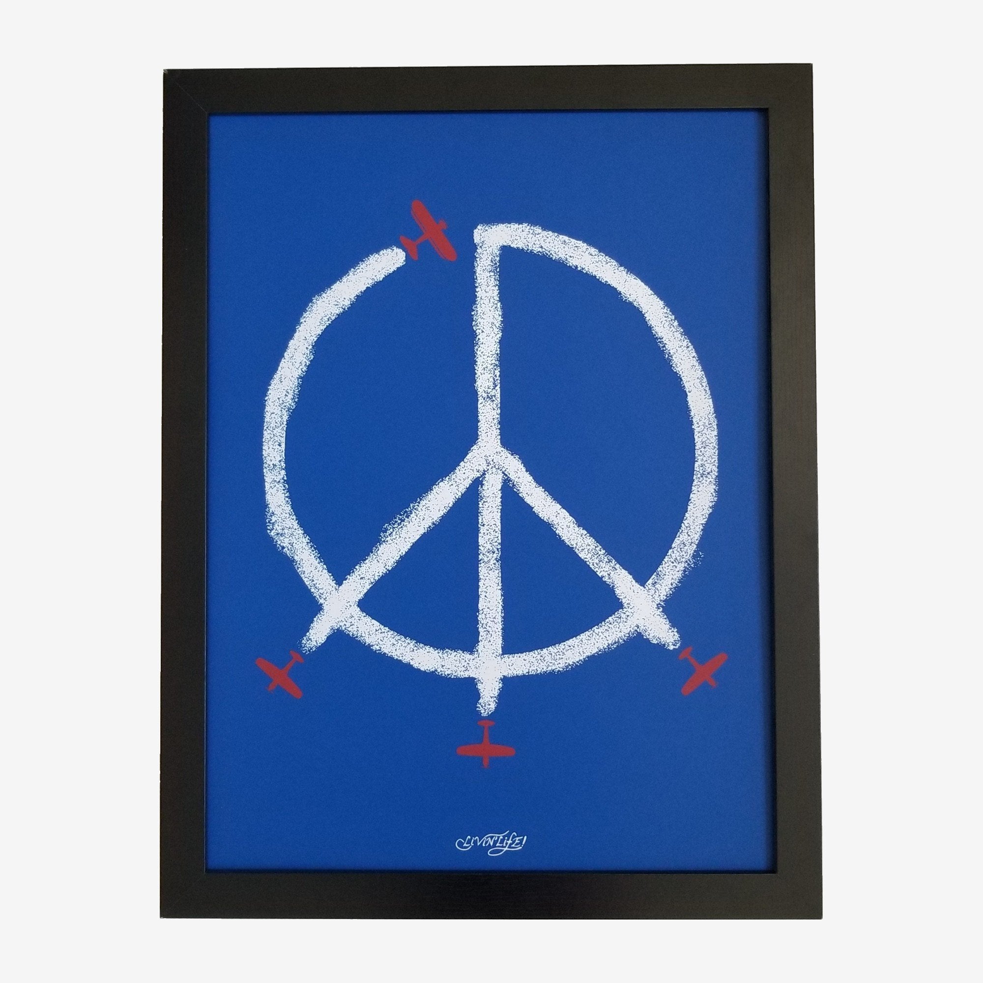 "World Peace" Print (Blue)