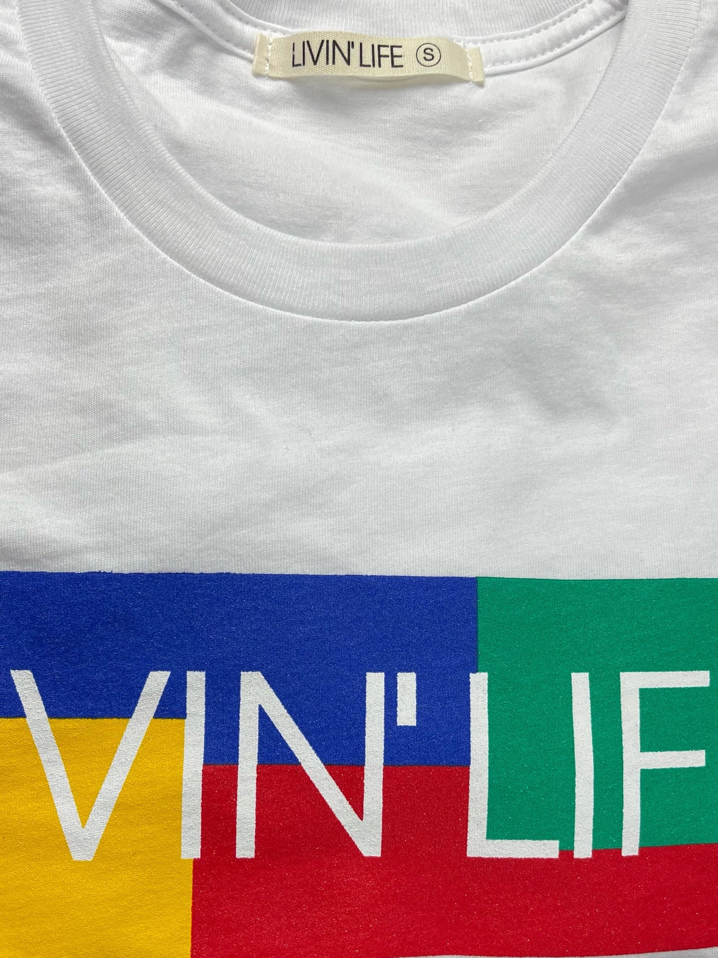 Signature T-Shirt (White / Color Block)