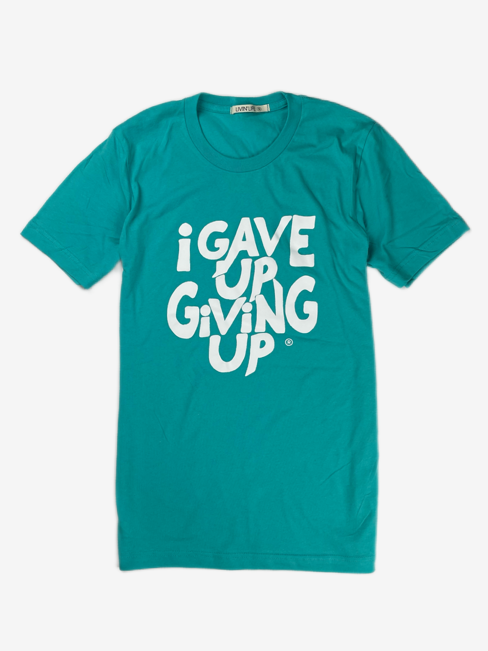 I Gave Up Giving Up® T-Shirt (Hydrate / White)