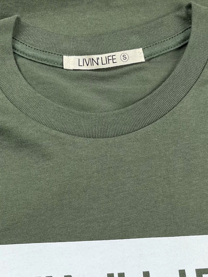 Signature T-Shirt (Military Green / White)