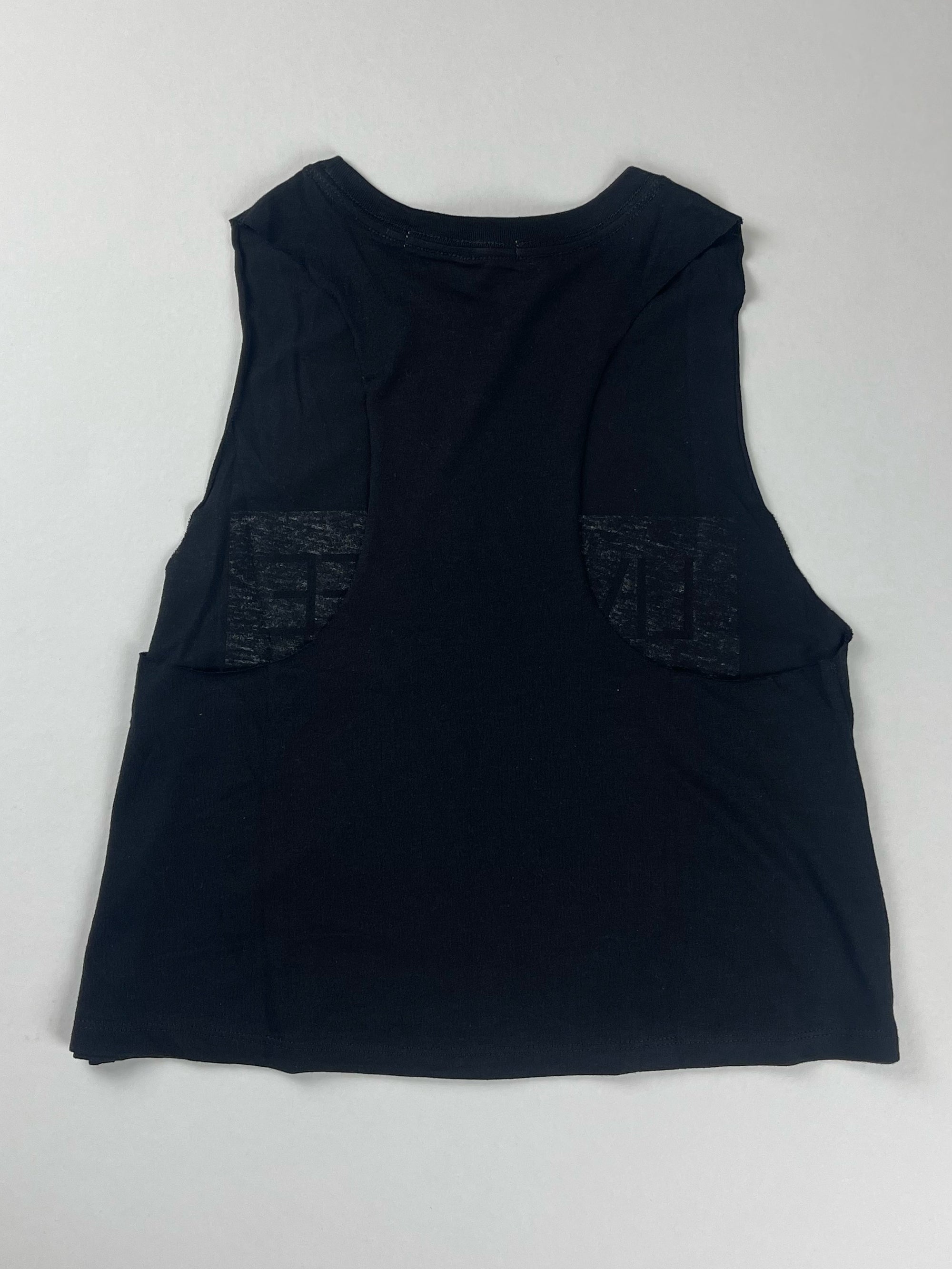 Signature Cropped Racerback Tank (Black / IRIE)