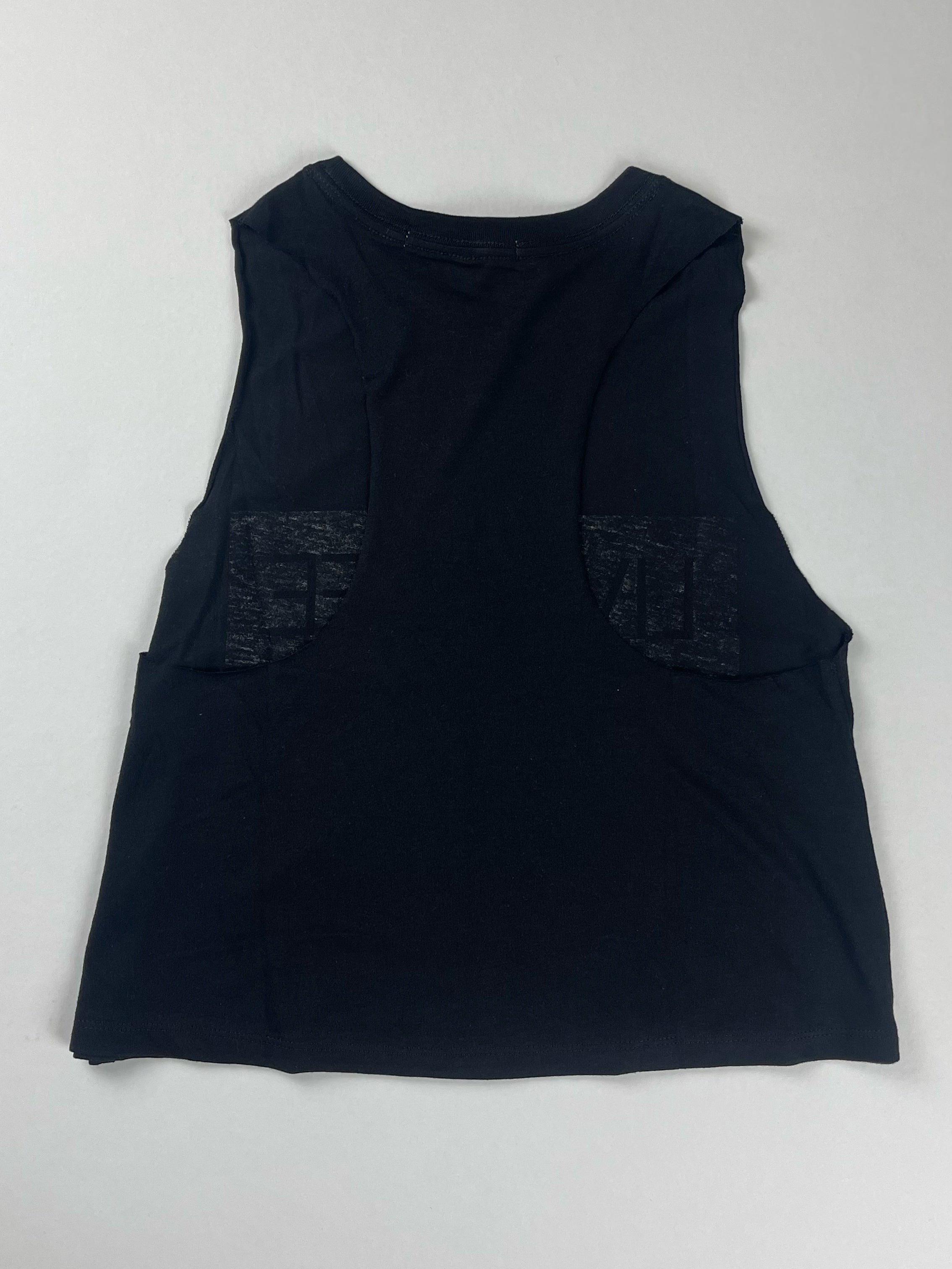 Signature Cropped Racerback Tank (Black / IRIE)