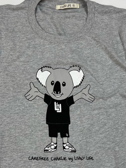 Carefree Charlie™ T-Shirt (Heather Grey)
