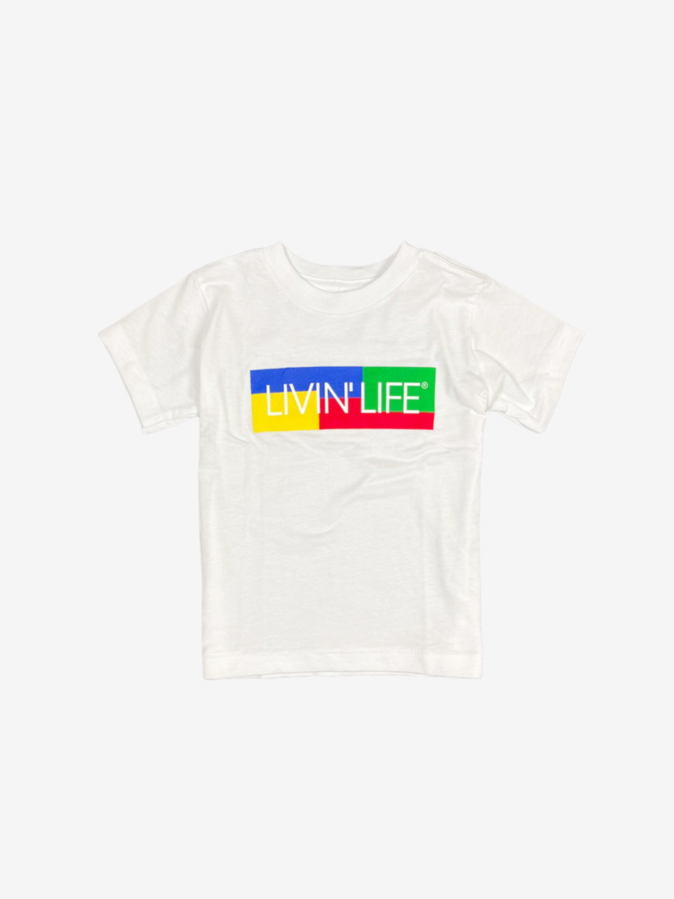 Kids' “Color Block” Signature T-Shirt (White)