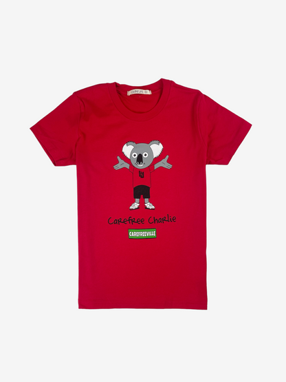 Kids' Carefreeville® "Carefree Charlie" T-Shirt (Red)