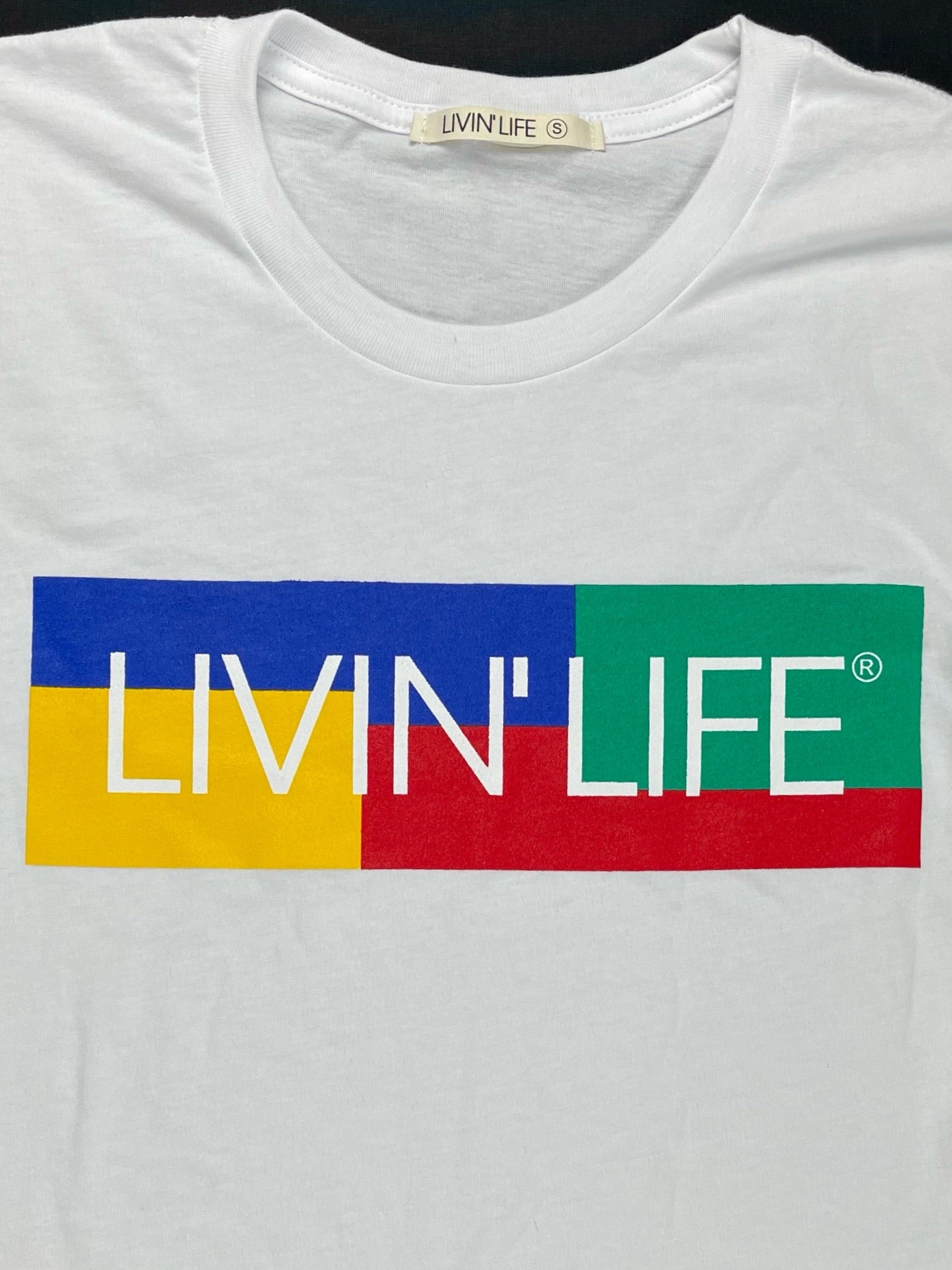 Kids' “Color Block” Signature T-Shirt (White)